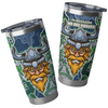 Canberra Raiders Tumbler Custom Grand Final With Contemporary Style Of Aboriginal Painting