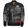 Australia Bomber Jacket Sunset Of Sacrifice And Remembrance Day Honor