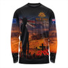 Australia Long Sleeve T-shirt Sunset Of Sacrifice And Remembrance Day Honor