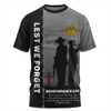 Australia T-Shirt Remembrance Day We Shall Not Forget We Will Remember Them