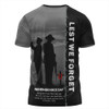 Australia T-Shirt Remembrance Day We Shall Not Forget We Will Remember Them