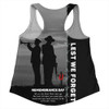 Australia Women Racerback Singlet Remembrance Day We Shall Not Forget We Will Remember Them
