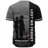 Australia Baseball Shirt Remembrance Day We Shall Not Forget We Will Remember Them