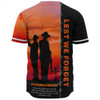 Australia Baseball Shirt Remembrance Day We Shall Not Forget We Will Remember Them