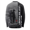 Australia Long Sleeve T-shirt Remembrance Day We Shall Not Forget We Will Remember Them