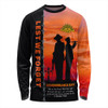 Australia Long Sleeve T-shirt Remembrance Day We Shall Not Forget We Will Remember Them