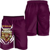 Queensland Maroons Men Short - Custom State Of Origin 2024 Passionate Fan Born To Win Ver 2