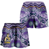 Melbourne Storm Women Shorts - Aboriginal Inspired Tough Fan Rugby For Life