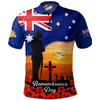Australia Polo Shirt Lest We Forget Remembrance Day Tribute