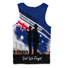 Australia Men Singlet Australian Heroes Remembrance Day Tribute