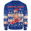 Australia Sweatshirt Merry Christmas Mate Surf's Up Santa