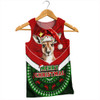 Australia Men Singlet Holiday Kangaroo Merry Christmas