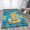 Gold Coast Titans Area Rug Champion’s Pride Comic Style