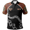 [Custom] Australia Naidoc Week 2021 Polo Shirt - Aboriginal Footprint White Style