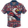 Sydney Roosters Hawaiian Shirt Championâ€™s Pride Comic Style