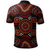 Australia Aboriginal Polo Shirt - Aboriginal Boomerangs With Dot Painting Pattern
