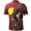 Australia Aboriginal Polo Shirt - Australia Aboriginal Lives Matter Flag Circle Dot Painting Art