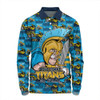 Gold Coast Titans Long Sleeve Polo Shirt Champion’s Pride Comic Style