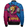 Brisbane Lions Bomber Jacket Breaking Through Fan Design