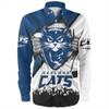 Geelong Cats Long Sleeve Shirt Breaking Through Fan Design