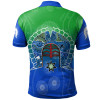 Australia Polo Shirt - Torres Strait Symbol With Aboriginal Patterns