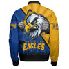 West Coast Eagles Bomber Jacket Breaking Through Fan Design