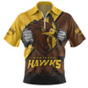 Hawthorn Zip Polo Shirt Breaking Through Fan Design