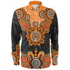 Australia Long Sleeve Shirt Aboriginal Indigenous Dot Style Design Cuture