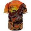 Australia Baseball Shirt Eagle Aboriginal Dot Painting Traditional