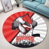Sydney Swans Round Rug Breaking Through Fan Design