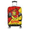 Gold Coast SUNS Luggage Cover Breaking Through Fan Design Gold Coast SUNS Luggage Cover Breaking Through Fan Design
