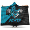 Port Adelaide Hooded Blanket Breaking Through Fan Design