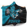 Port Adelaide Hooded Blanket Breaking Through Fan Design