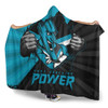 Port Adelaide Hooded Blanket Breaking Through Fan Design