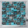 Port Adelaide Shower Curtain Legacy Of The Pride Comic Style