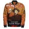 Australia Bomber Jacket Anzac Day Soldiers Salute To Remember Of Our Heroes