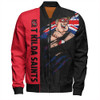 St Kilda Bomber Jacket Burning Passion Of Power Scratch Style