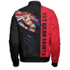 St Kilda Bomber Jacket Burning Passion Of Power Scratch Style