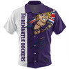 Fremantle Hawaiian Shirt Burning Passion Of Power Scratch Style