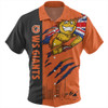 GWS GIANTS Hawaiian Shirt Burning Passion Of Power Scratch Style