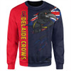 Adelaide Crows Sweatshirt Burning Passion Of Power Scratch Style