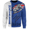 North Melbourne Sweatshirt Burning Passion Of Power Scratch Style