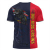 Adelaide Crows T-Shirt Burning Passion Of Power Scratch Style