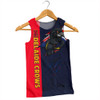 Adelaide Crows Men Singlet Burning Passion Of Power Scratch Style