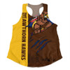 Hawthorn Women Racerback Singlet Burning Passion Of Power Scratch Style