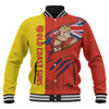 Gold Coast SUNS Baseball Jacket Burning Passion Of Power Scratch Style