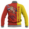 Gold Coast SUNS Baseball Jacket Burning Passion Of Power Scratch Style