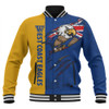 West Coast Eagles Baseball Jacket Burning Passion Of Power Scratch Style