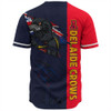 Adelaide Crows Baseball Shirt Burning Passion Of Power Scratch Style