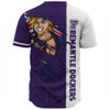 Fremantle Baseball Shirt Burning Passion Of Power Scratch Style